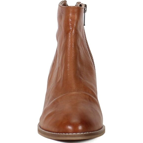 NEW DIBA TRUE Leather Hel Lina Heel Booties Cuoio for women 462mn - Picture 4 of 7